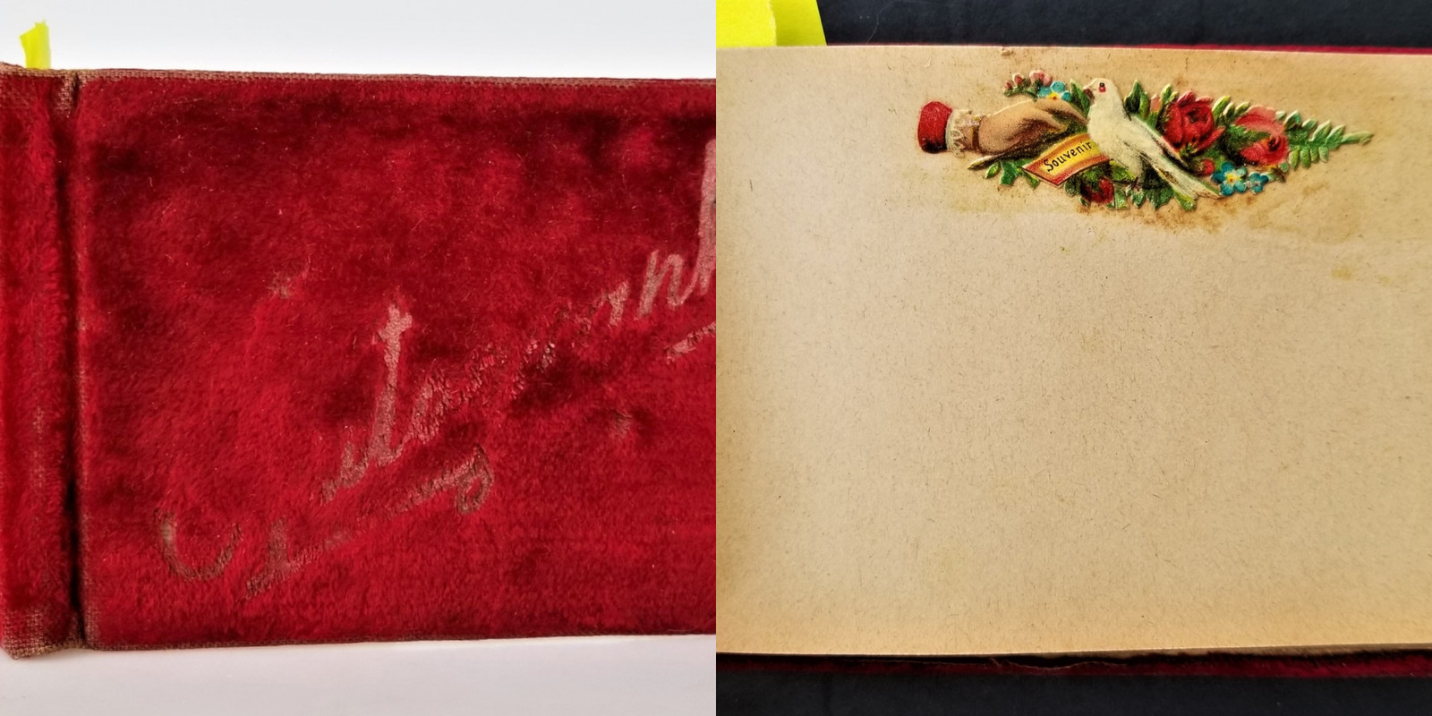 1889 antique AUTOGRAPH ALBUM landenburg chester co pa HAROLD WALKER chesterville