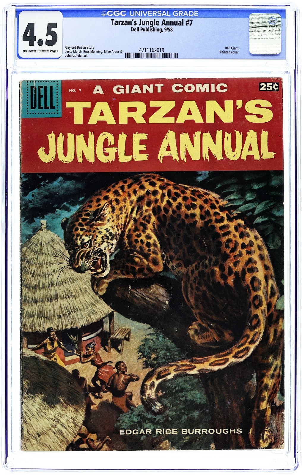 Tarzan\'s Jungle Annual #7A Juicy Fruit Ad Variant - 1958 - CGC 4.5 - John Ushler