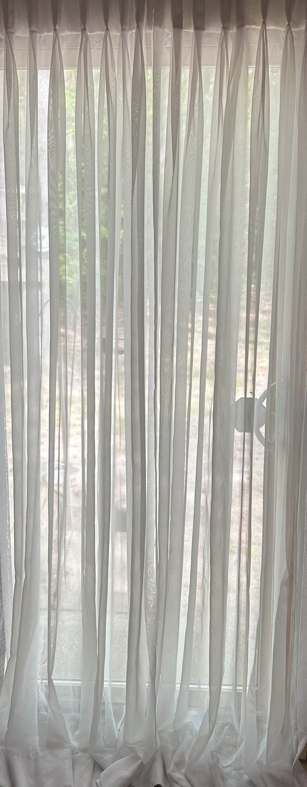 Vintage PINCH PLEAT Curtains SHEER Panels 21 X 84 EUC 11 Panels Available