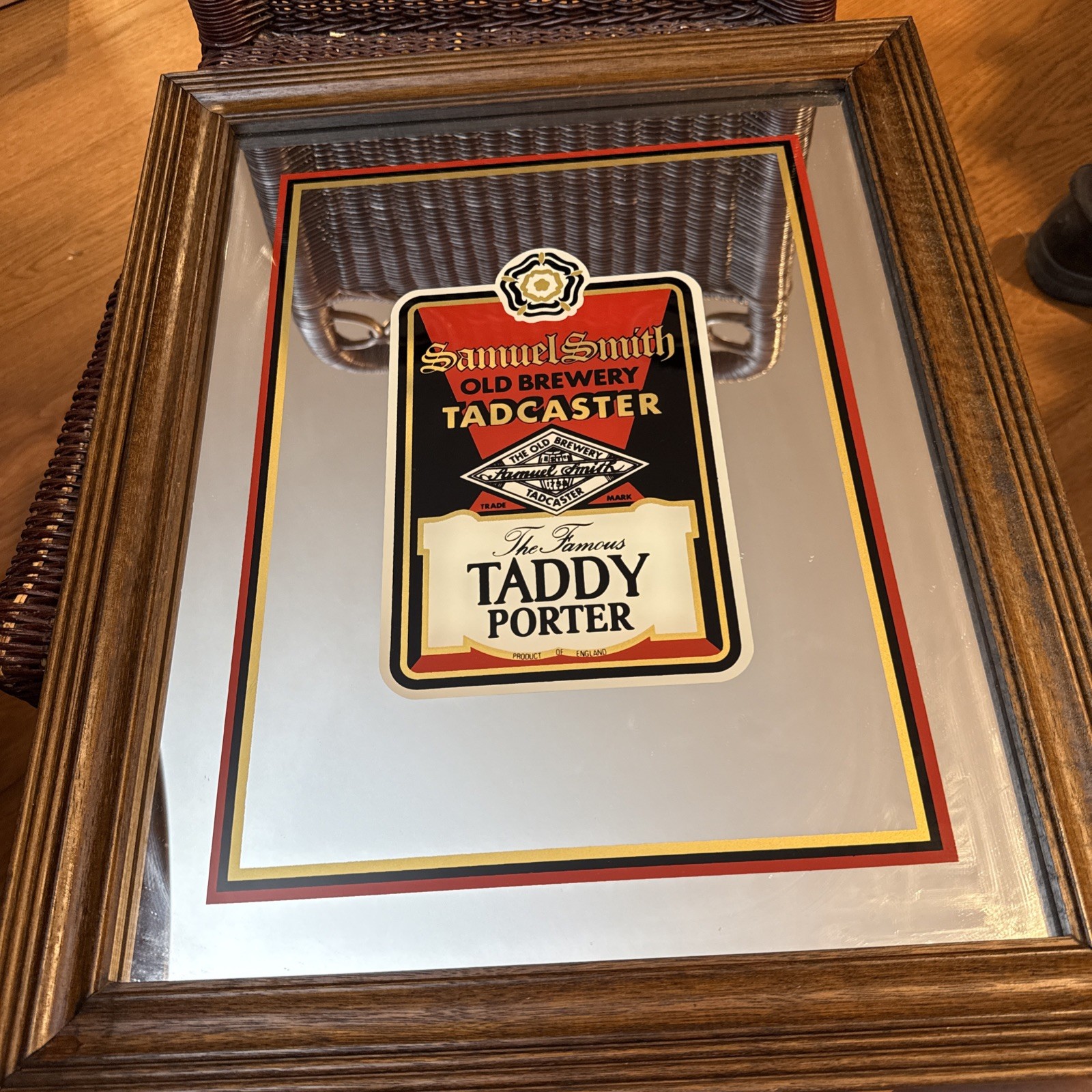 Samual Smith Old Brewery  Tadcaster Famous Taddy Porter Beer Mirror 21x17