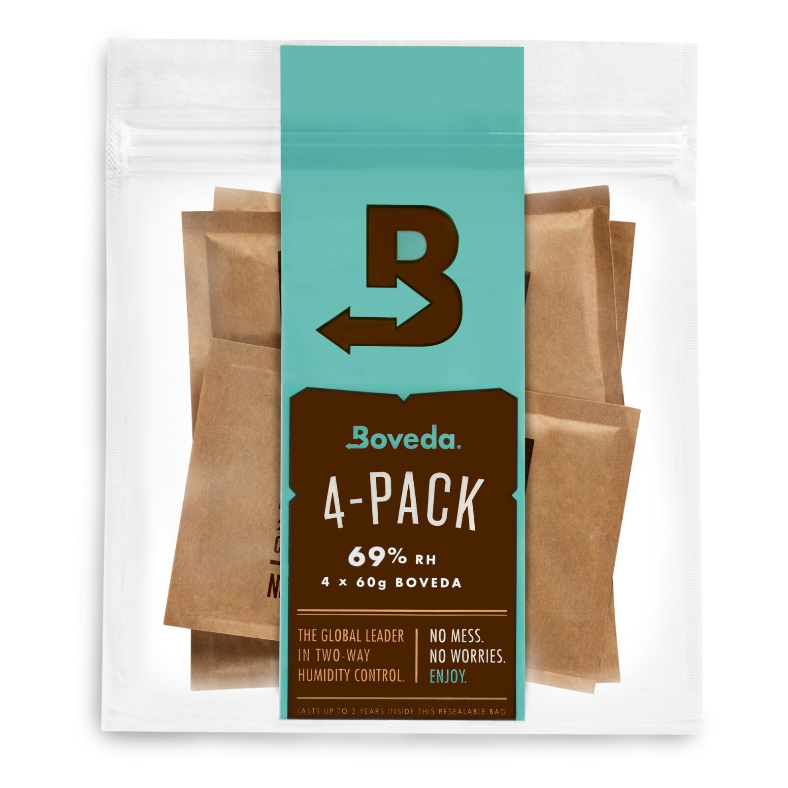 Boveda 69% RH 2-Way Humidity Control - Protects & Restores - Size 60 - 4 Count Boveda 69% RH 2-Way Humidity Control - Protects & Restores - Size 60 - 4 Count