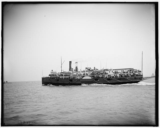 Photo:Cleveland Ohio 1900s Steamer City of St. Ignace Lake Erie Ferry