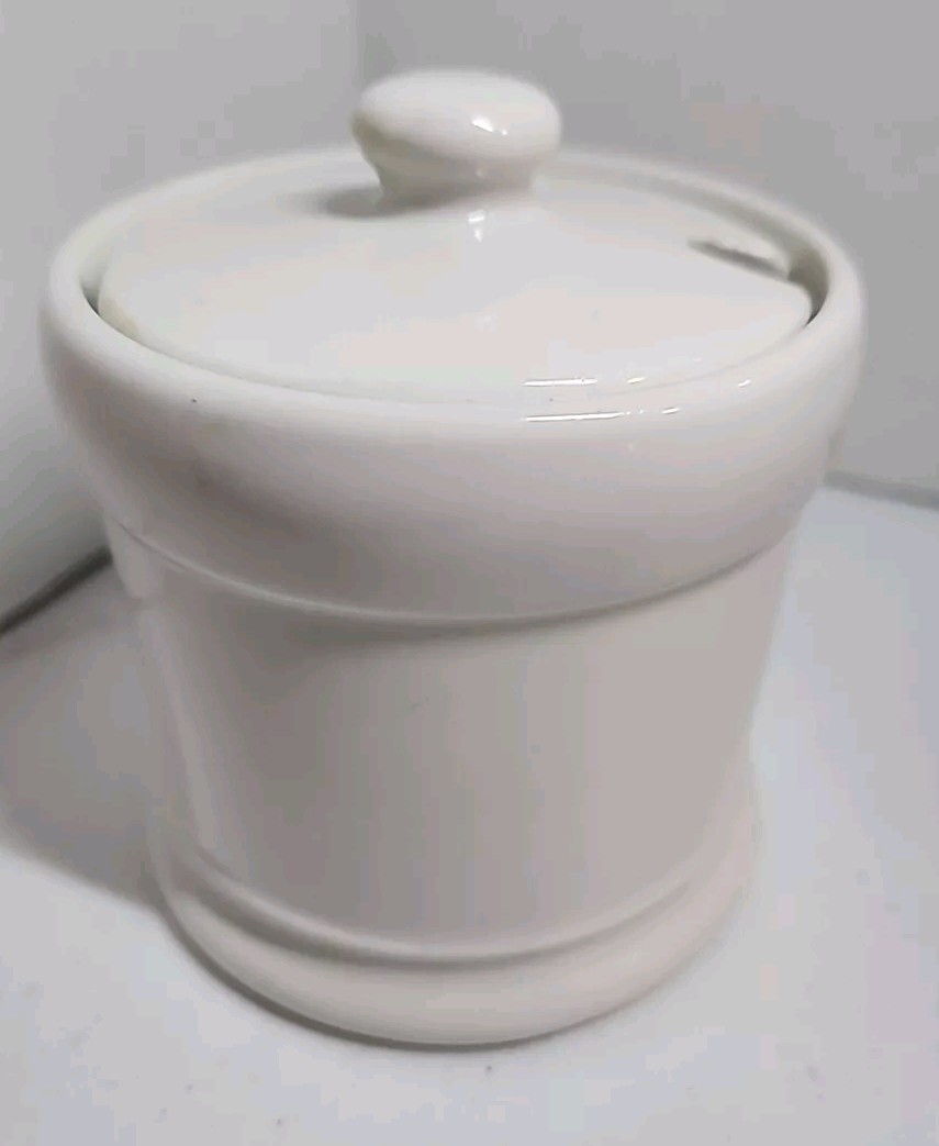 Bailey-Walker China USQMC Condiment Jar With Lid Co. 1941 W-431 QM #4805