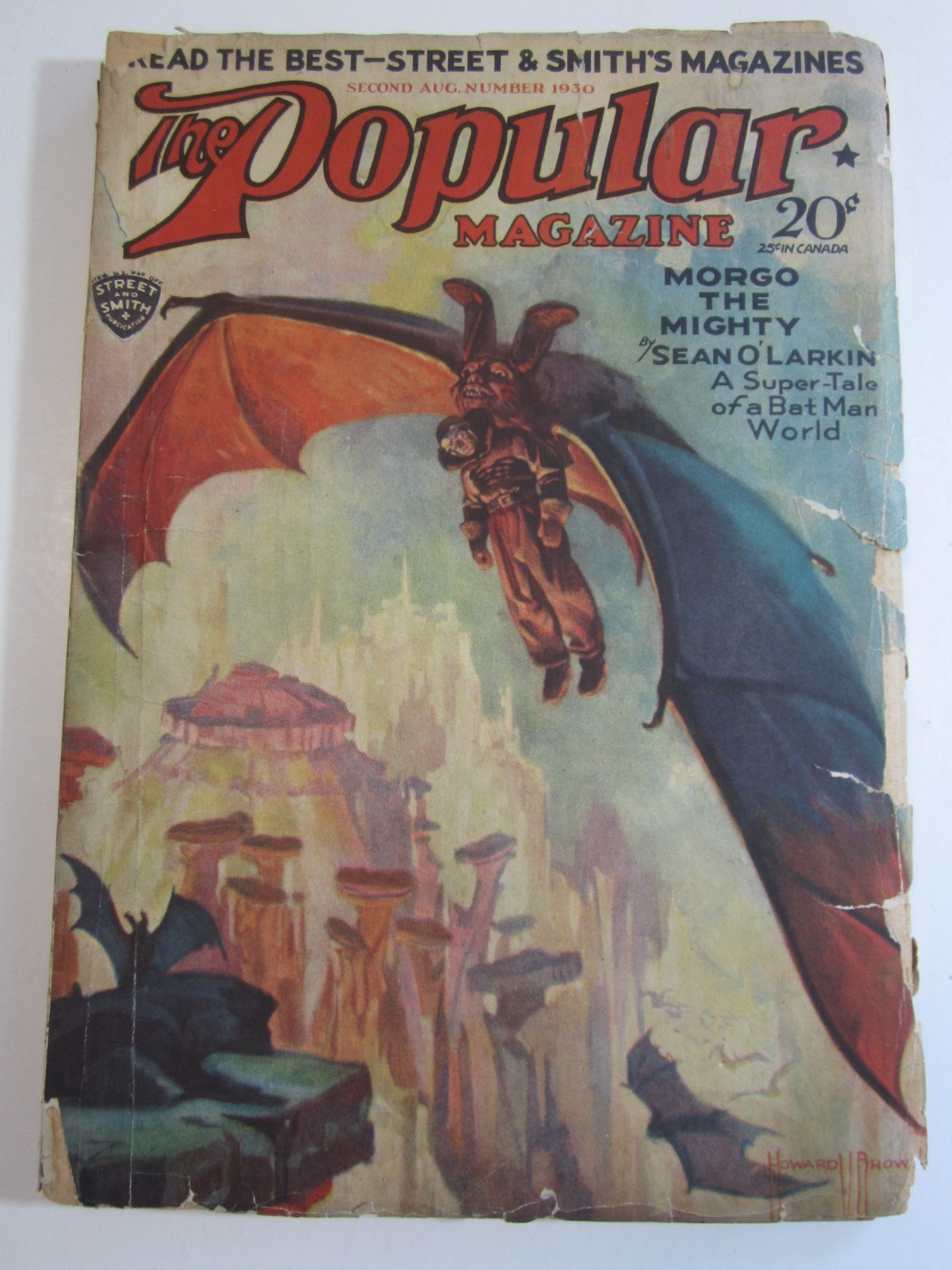 The Popular Magazine, Aug. 1930 GD/VG Classic \
