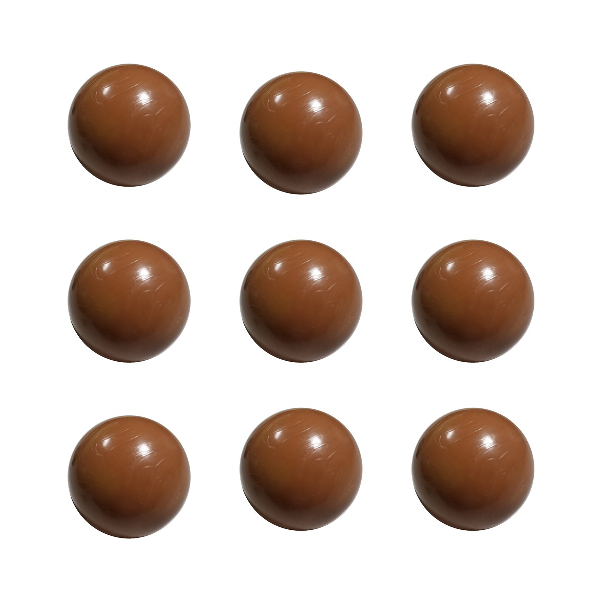 Complete Set of 9 Brown Replacement Skee Balls