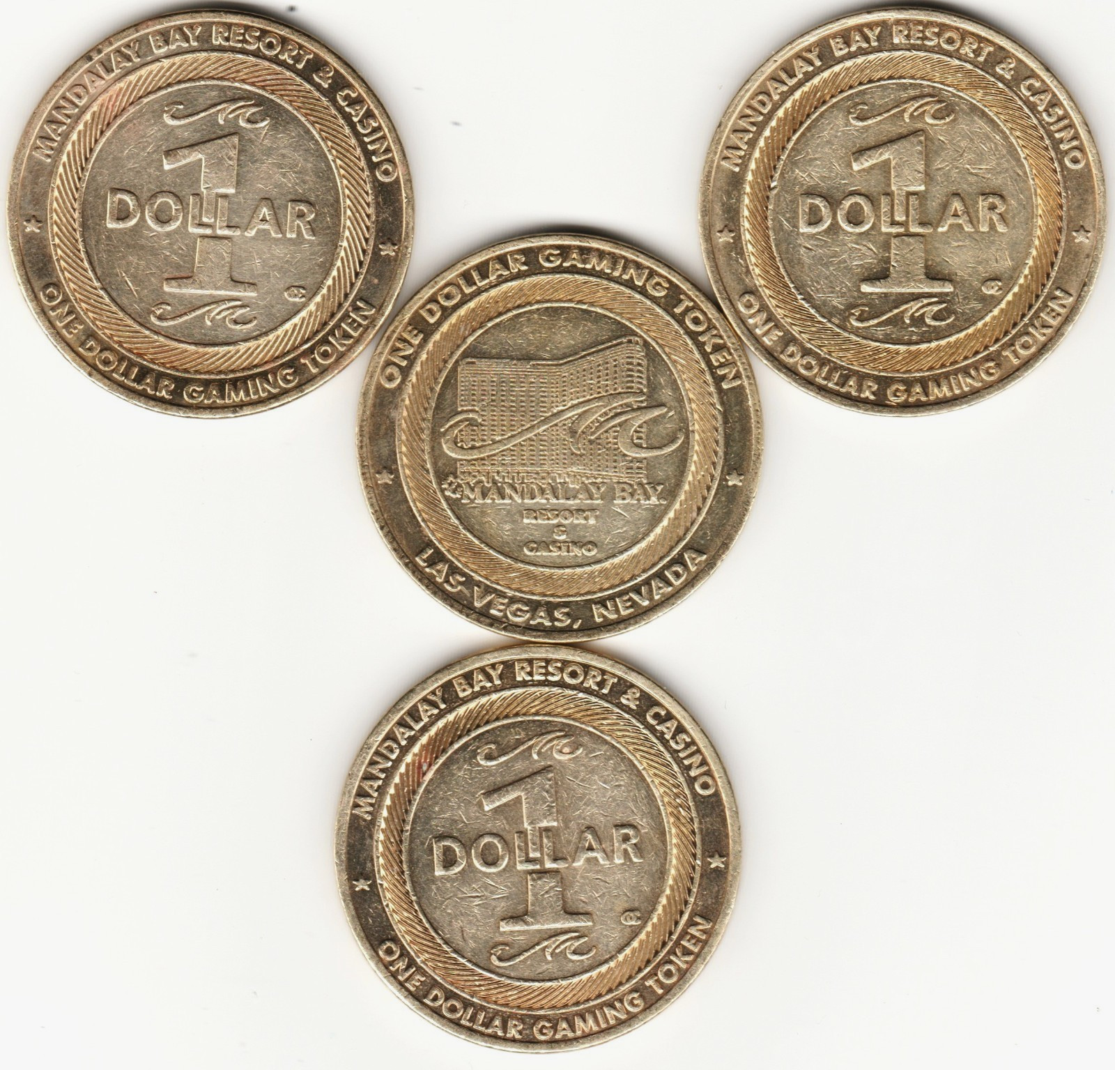 5 Las Vegas Casino MadalayBay One Dollar Tokens