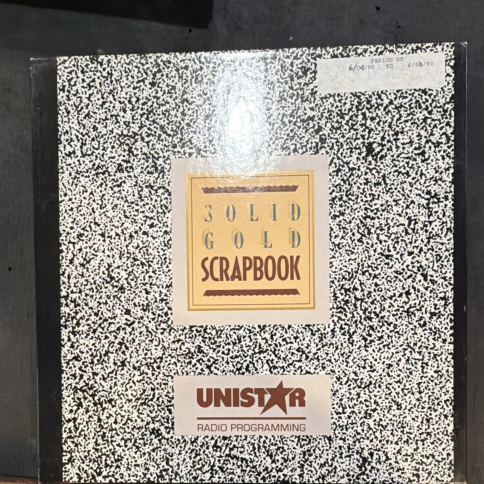 UNISTAR Solid Gold Scrapbook Radio Programming Collectible June 4-8 1990