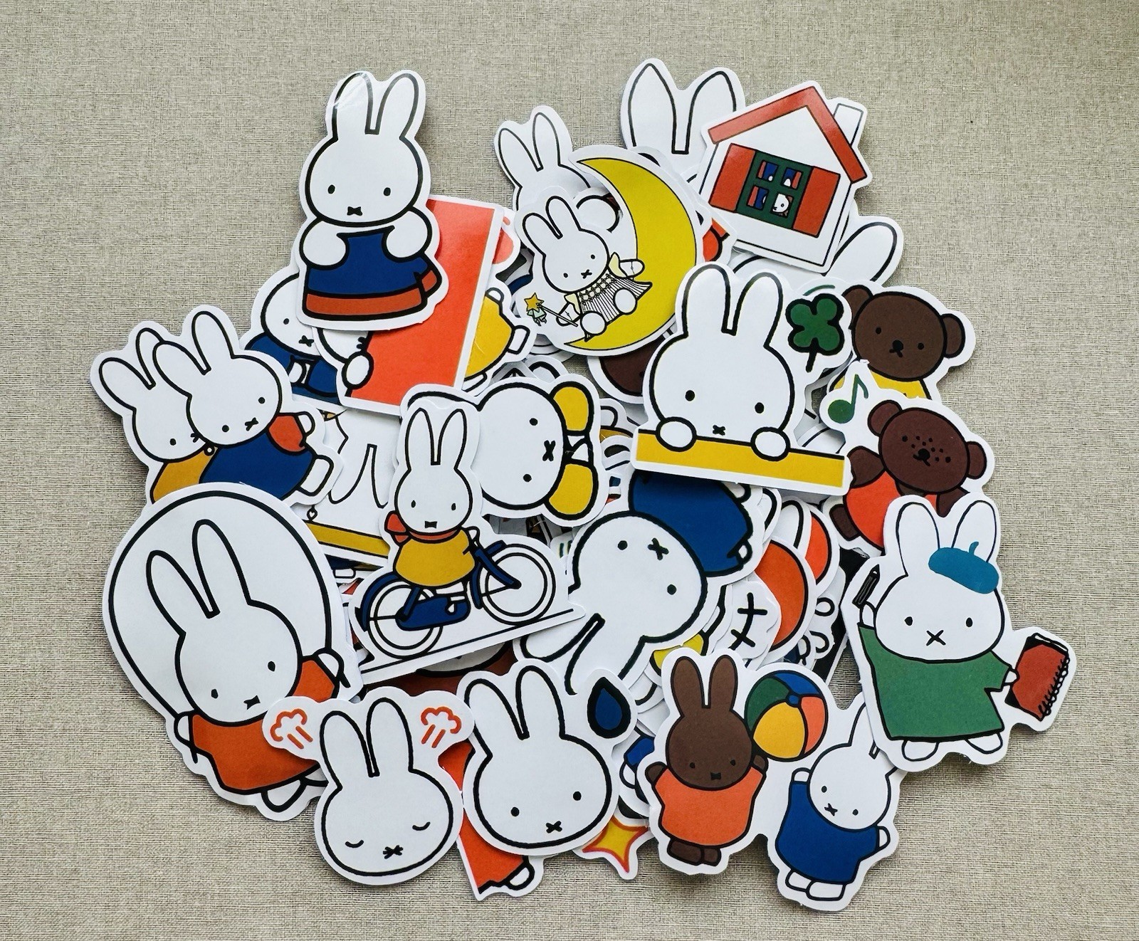 Random Miffy Cute Kawaii Bunny Stickers V1 (10 pcs Different Design Stickers)