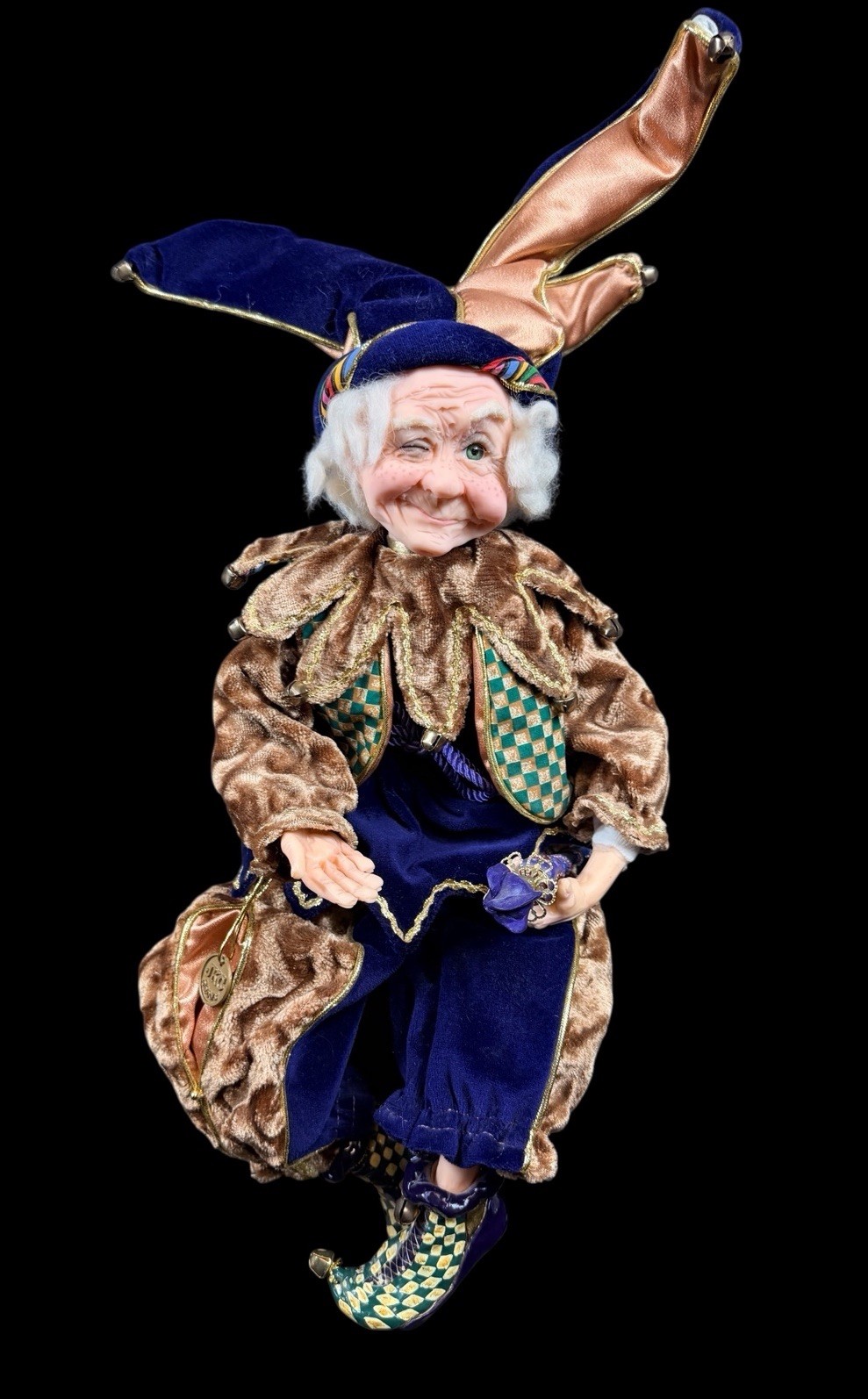 Rare Jacqueline Kent 2003 Collection Grandma Jester Figurine 17\