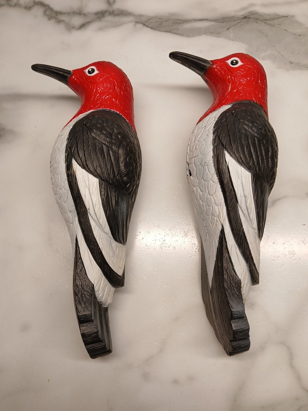 Vintage WOODPECKER, BIRD, Injection Molded Outdoor Plastic, 8\