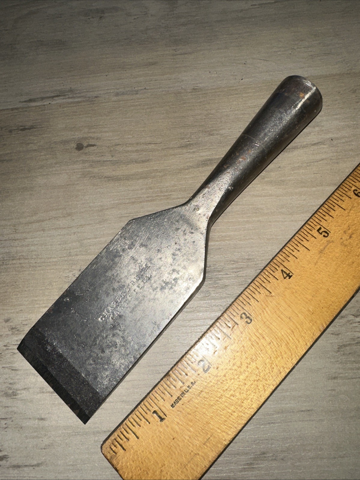 Charles Buck Cast Steel Chisel 1 3/4” Beveled High Quality Steel