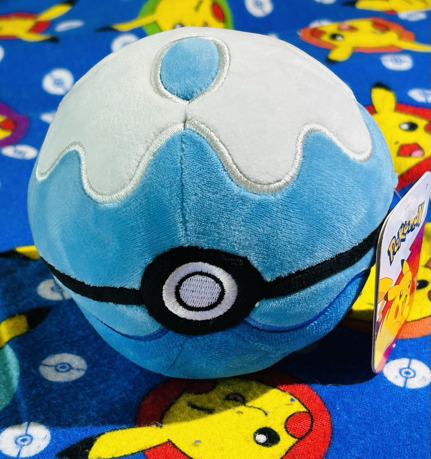Pokémon Dive Poke Ball Plush 5” Aqua - Nintendo Jazwares 2024 NEW With Tags