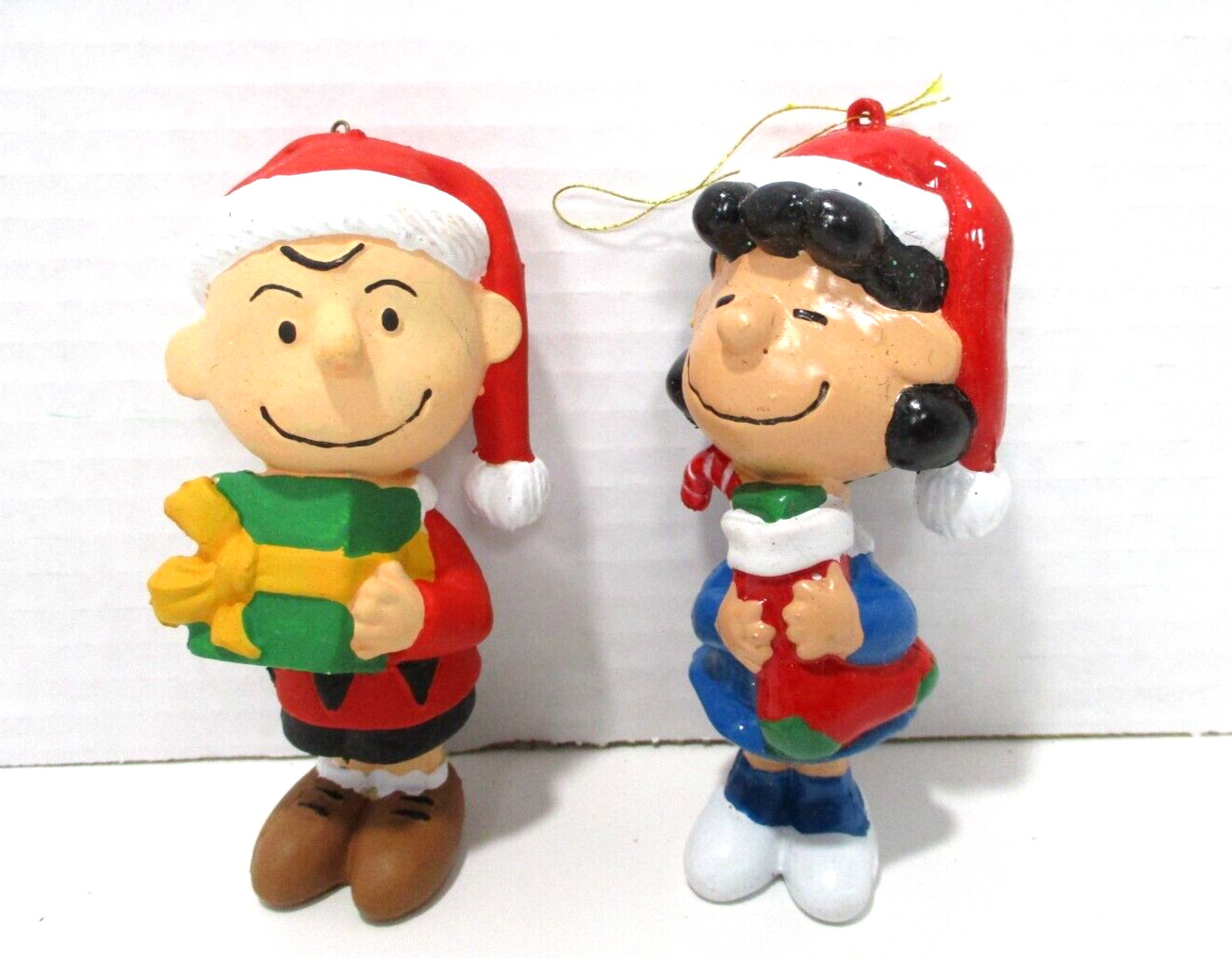 Vintage Peanuts Christmas Ornaments Charlie Brown & Lucy 4.5 Vintage Peanuts Christmas Ornaments Charlie Brown & Lucy 4.5