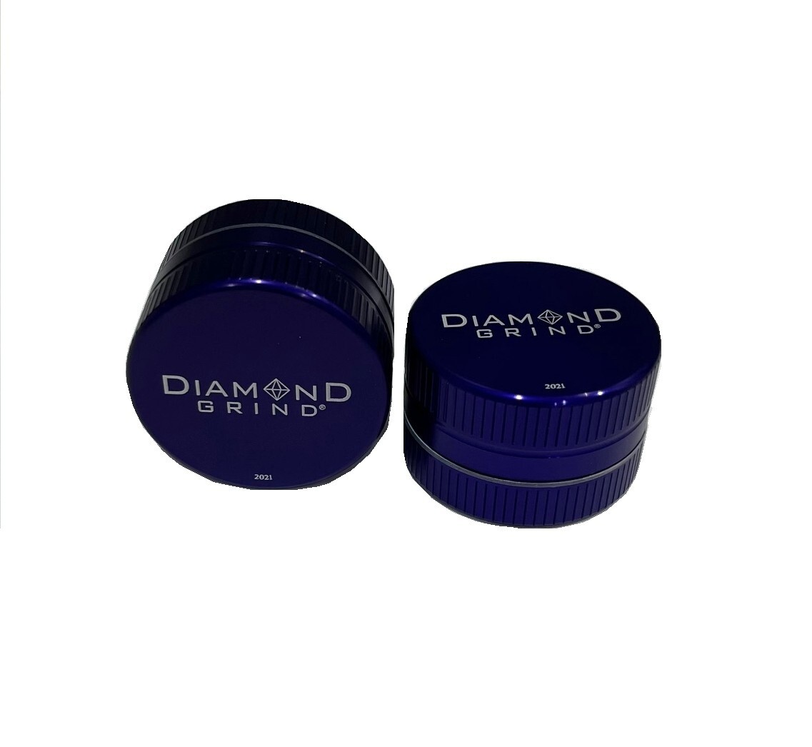 Diamond Grind 2 part Herb Grinder Blue 1.5 Diamond Grind 2 part Herb Grinder Blue 1.5