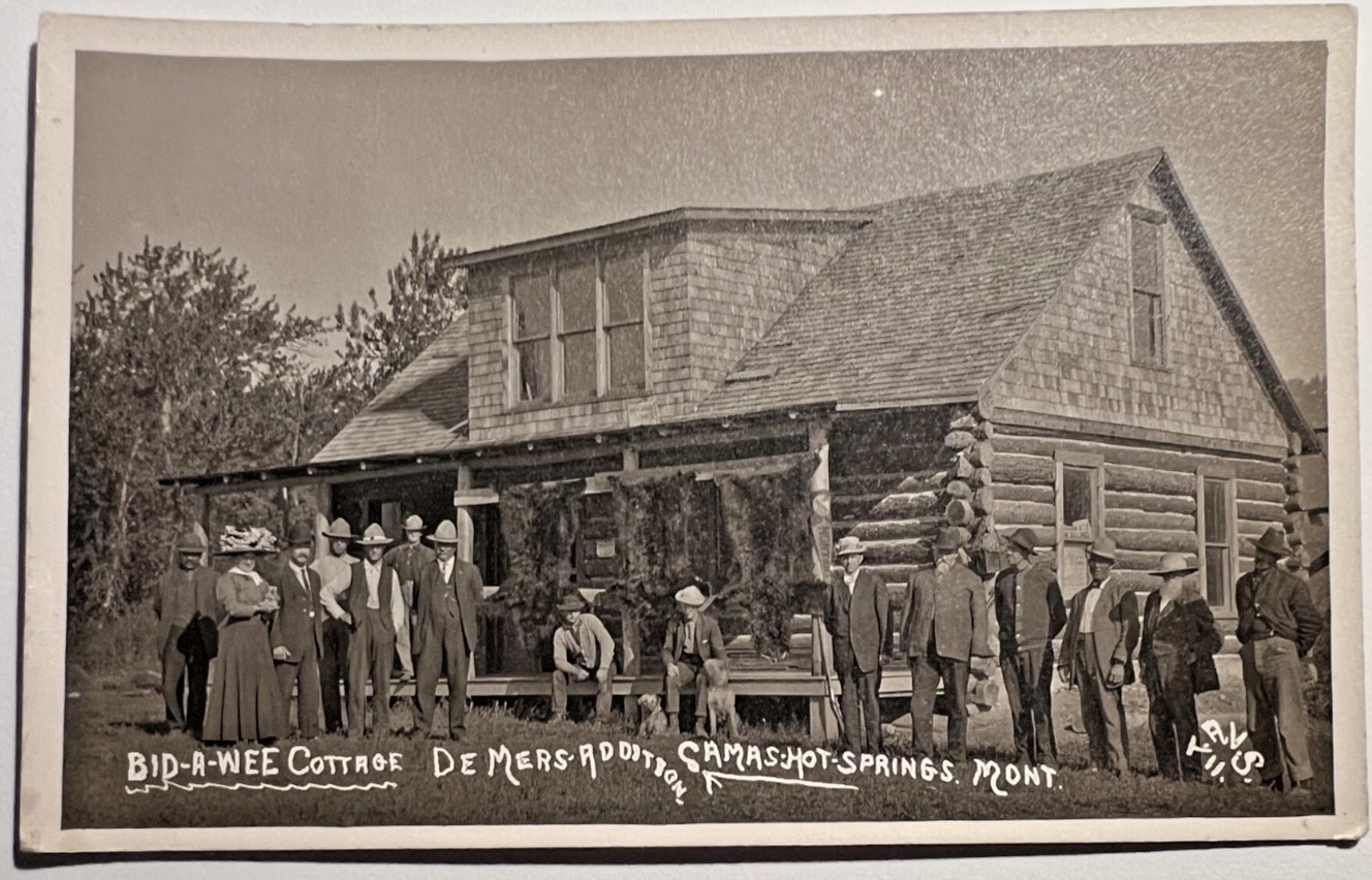 Camas Hot Springs Montana DEMERS ADDIT'N 1911 RPPC Postcard BID-A-WEE COTTAGE D3 Camas Hot Springs Montana DEMERS ADDIT'N 1911 RPPC Postcard BID-A-WEE COTTAGE D3