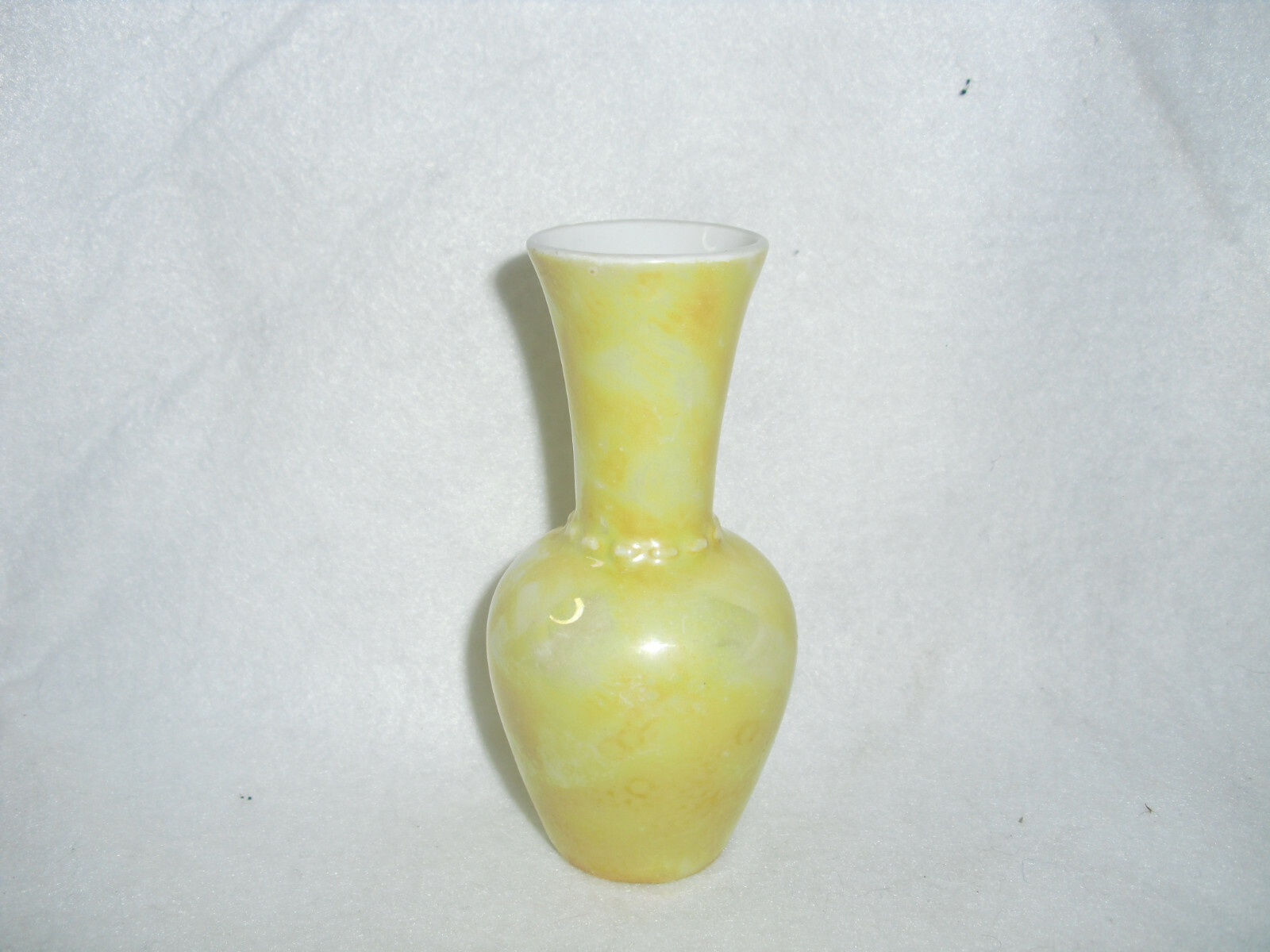 Yellow LUSTREWARE miniature bud vase Bavaria GERMANY 4