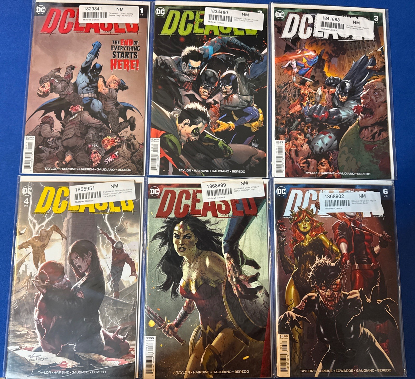 DCeased #1-6 Complete Series Cover A (2019) Verified NM, Greg Capullo, Variant 4 DCeased #1-6 Complete Series Cover A (2019) Verified NM, Greg Capullo, Variant 4
