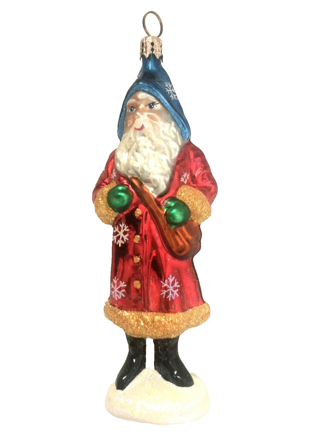 ✨Authentic Christopher Radko Stylish SANTA MAGICIAN MAG Rare Glass Ornament NEW