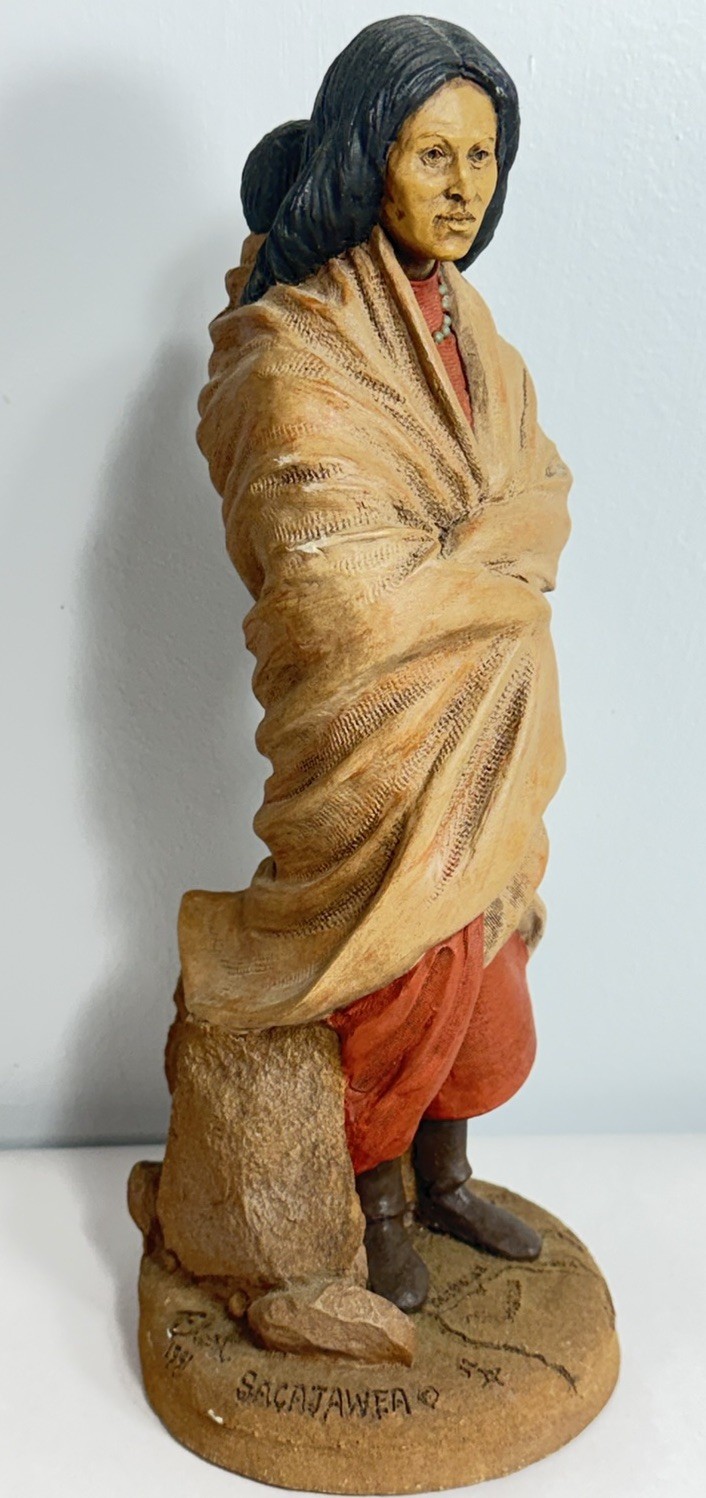 Tom Clark Figurine Sacajawea Statue Western Native American Sacagawea Figure