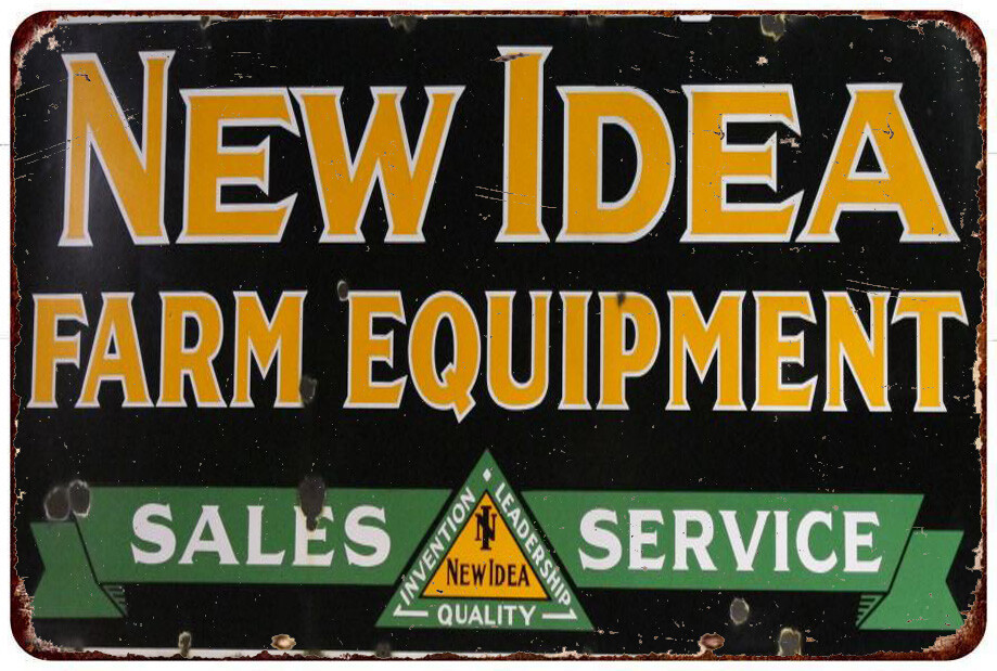 New Idea Farm Equipment Vintage LOOK Reproduction Metal sign wall art