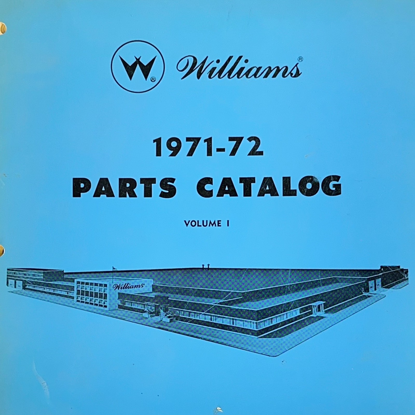 1971-1972 Williams Parts Catalog Pinball Arcade Shuffle Manual ORIGINAL
