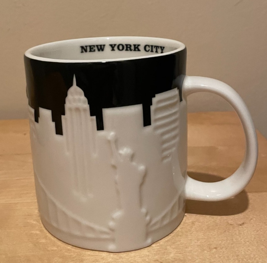 Starbucks 2012 NYC New York Skyline Taxi Theme Coffee Tea Mug 16-oz