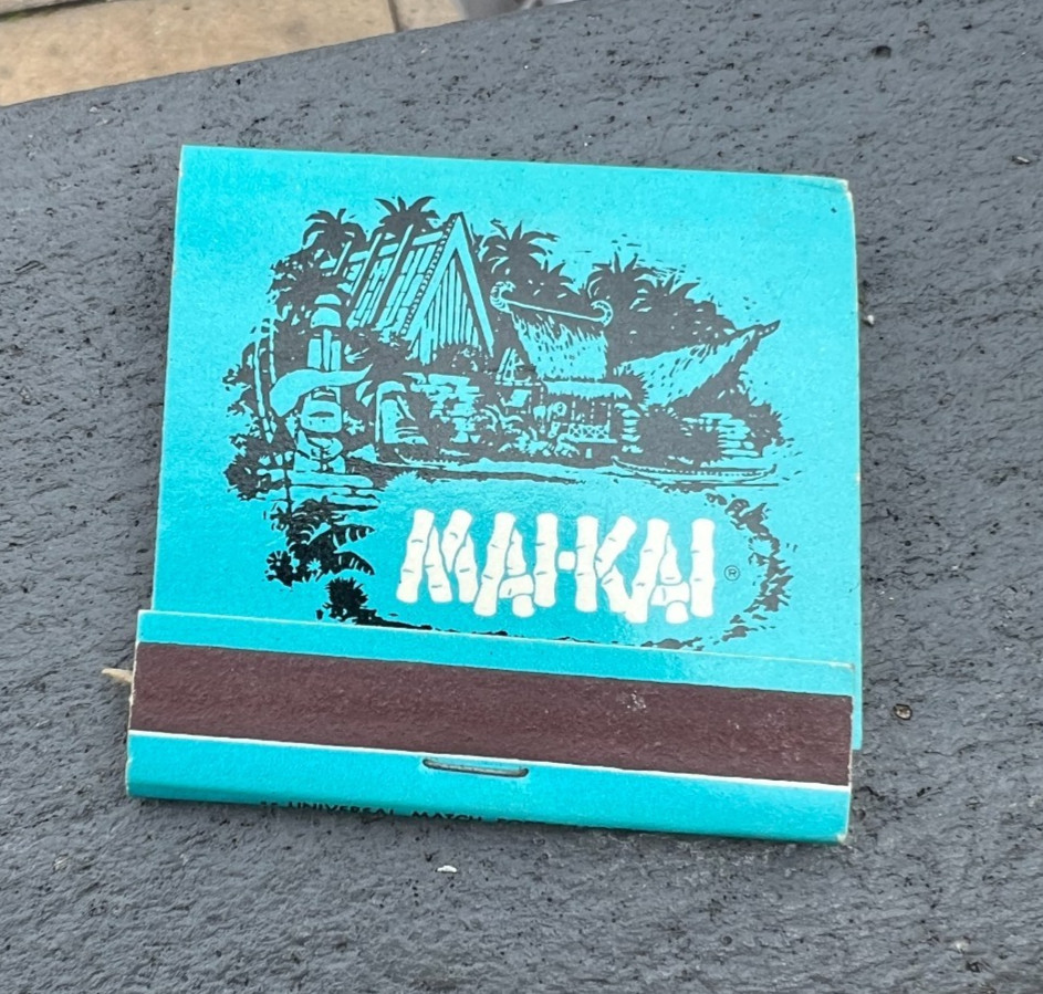 VINTAGE MAI-KAI FORT LAUDERDALE MATCHES MATCHBOOK UNSTRUCK RETRO MCM TIKI BAR VINTAGE MAI-KAI FORT LAUDERDALE MATCHES MATCHBOOK UNSTRUCK RETRO MCM TIKI BAR