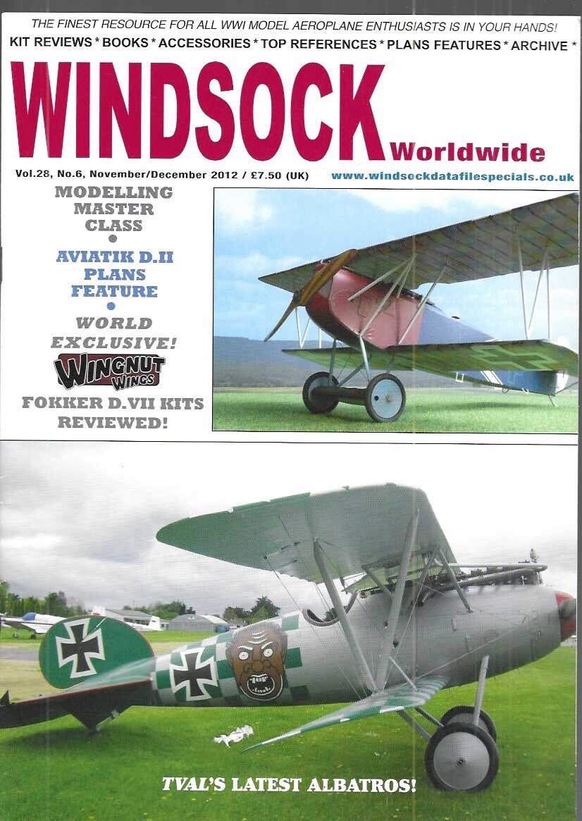 Windsock Worldwide 6 2012 Aviatik D.II Wingnut Fokker D.VII Scratch Albatros Windsock Worldwide 6 2012 Aviatik D.II Wingnut Fokker D.VII Scratch Albatros