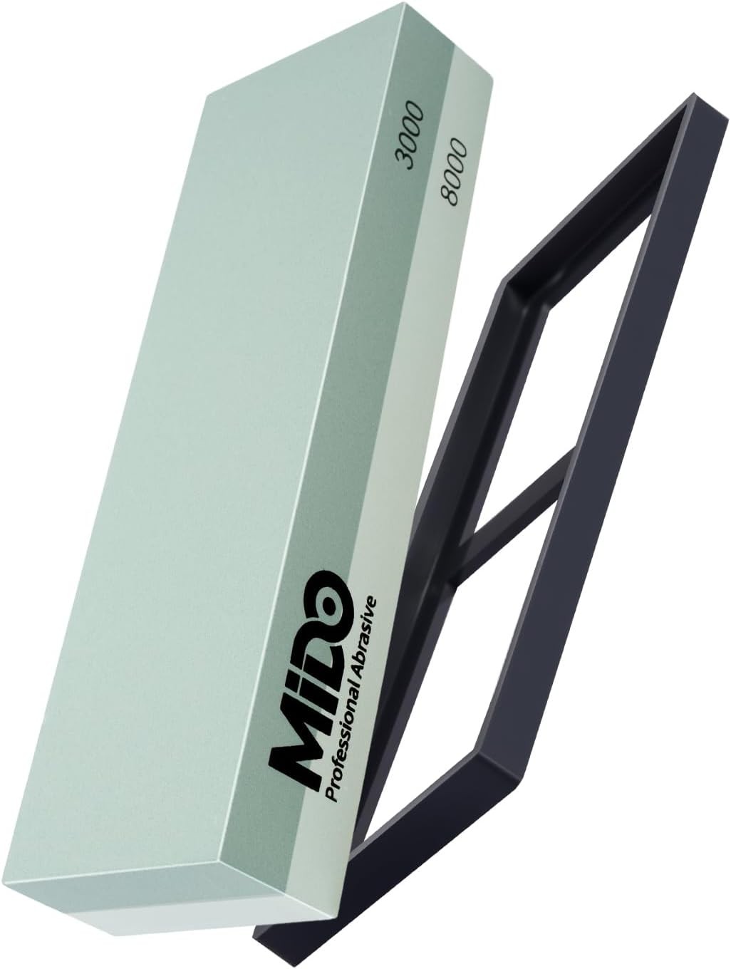 Knife Sharpening Stone Dual Grit 3000 8000 Whetstone Silicone Carbide Non Slip B