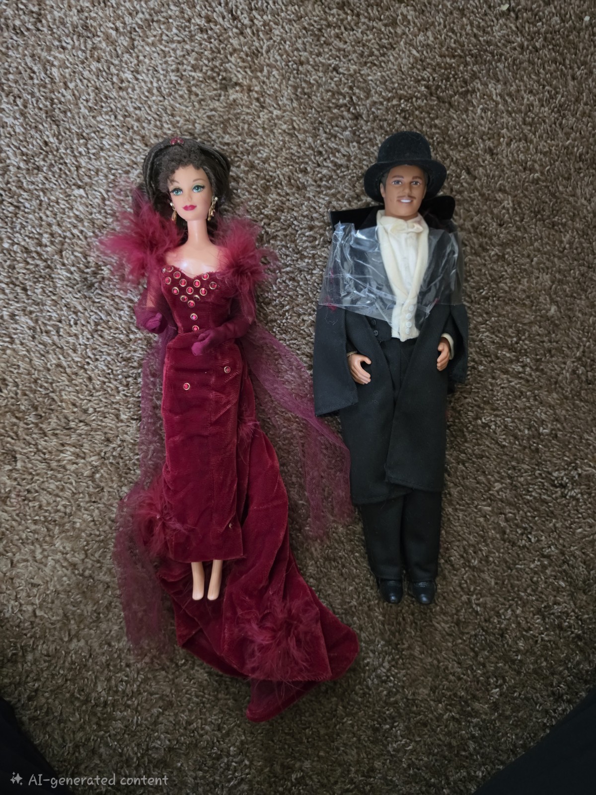 Vintage 1994 Gone with the Wind barbie dolls