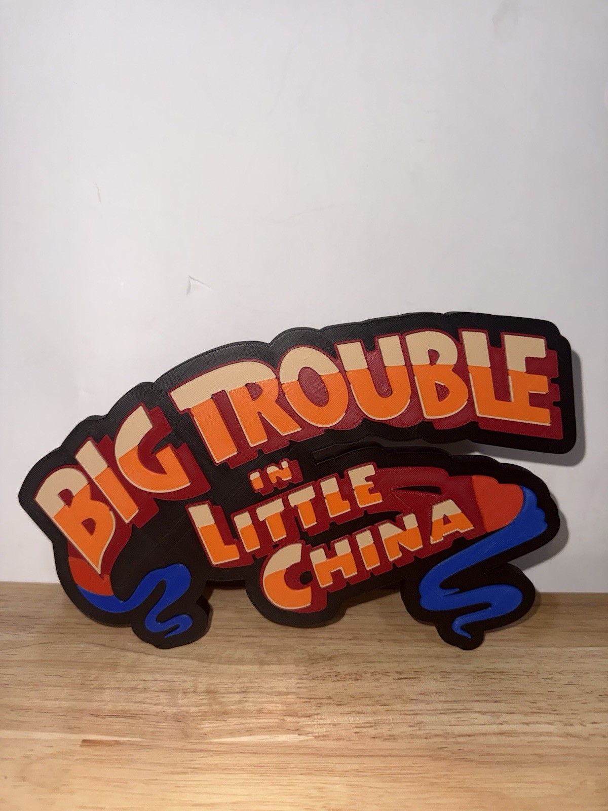 Big Trouble In Little China 3D Sign Shelf Art Wall Display Gift