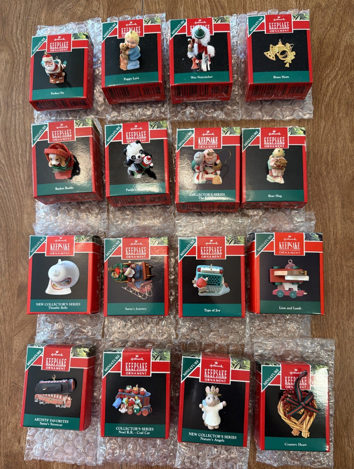 Vintage 90s Lot of 16 Hallmark Keepsake Ornaments Used