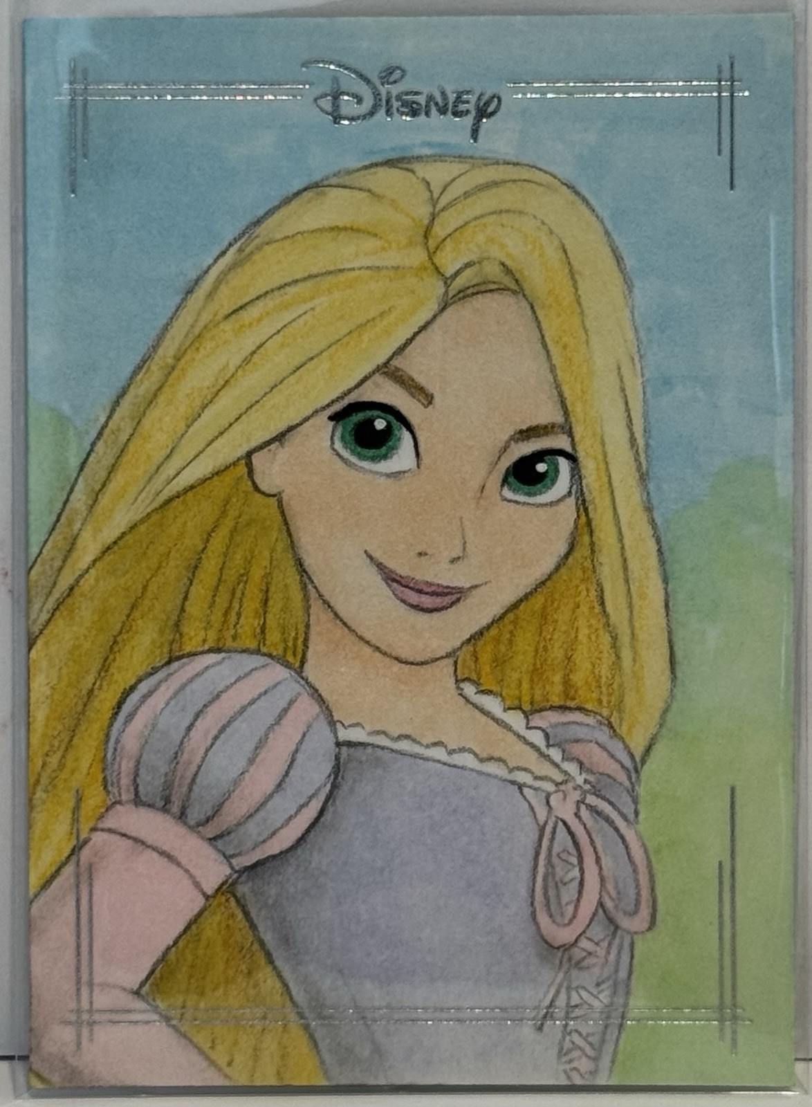 2026 Topps Chrome Disney Rapunzel 1/1 Sketch Card Anthony Richichi