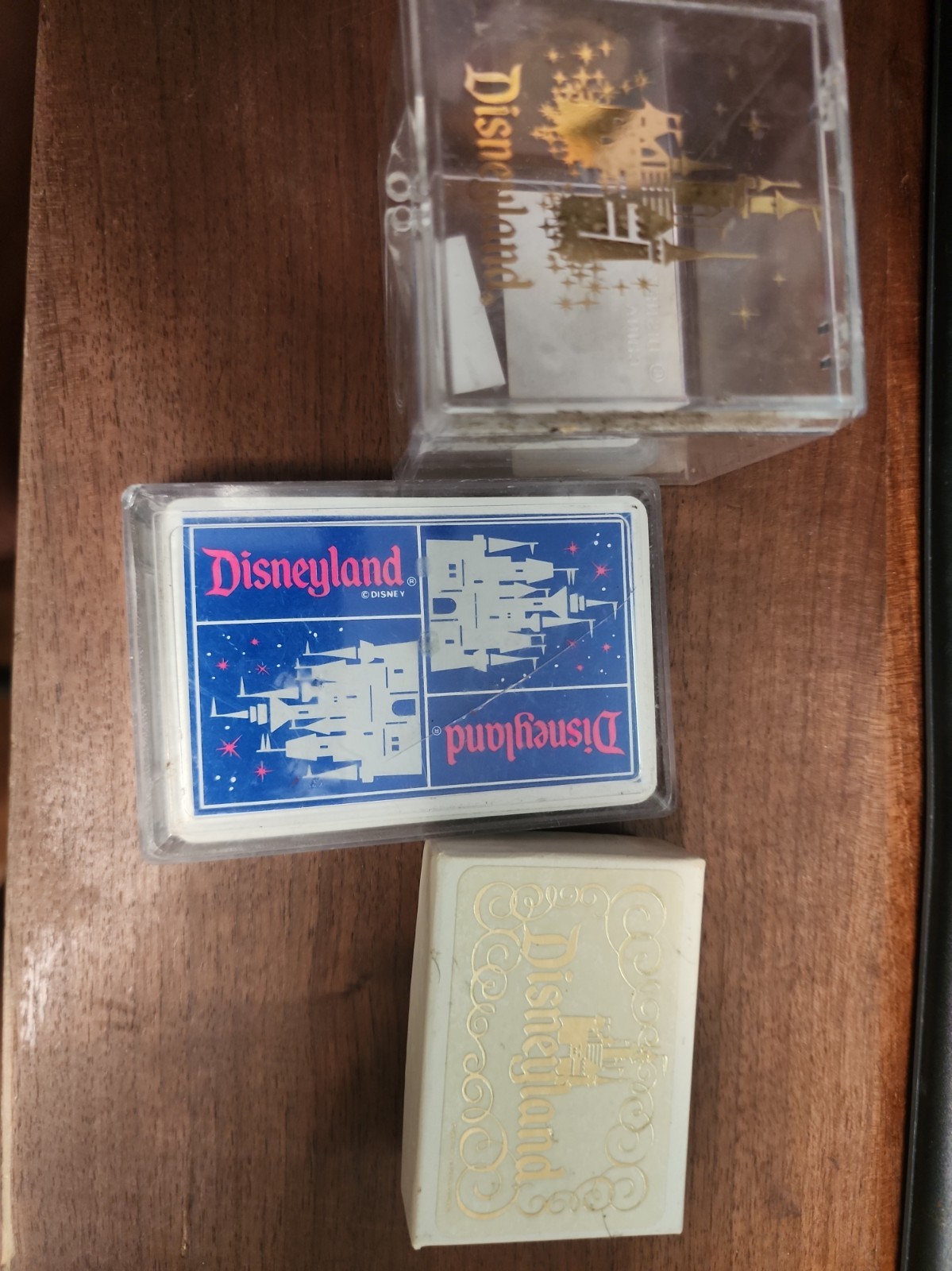 Disneyland Card Sleeping Beauty Castle Clear Case Vintage + Candy & Jeweley Box Disneyland Card Sleeping Beauty Castle Clear Case Vintage + Candy & Jeweley Box