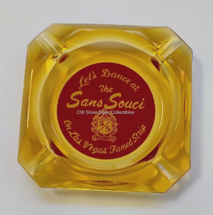 ca. 1950's-60's Lets Dance at the Sans Souci Hotel Casino Ashtray Las Vegas NV