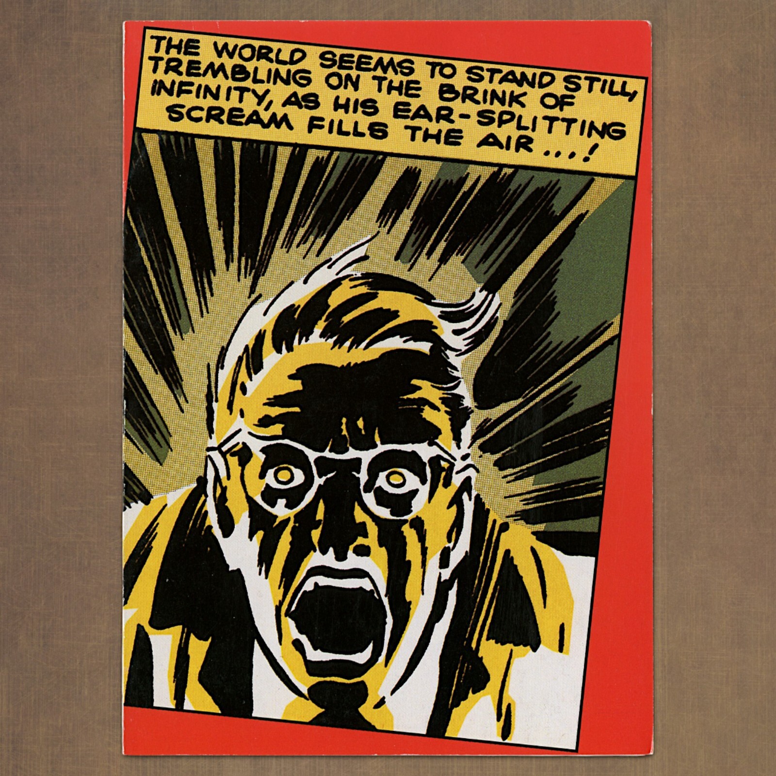 Unused Vintage 1994 OZ MARVEL COMICS HULK 21st Birthday Card, Radiation Scream