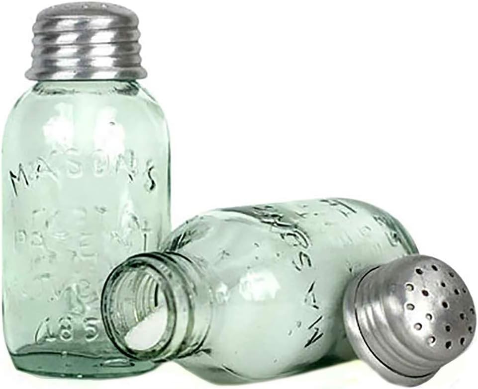 Mini Mason Jar Salt Shakers Set