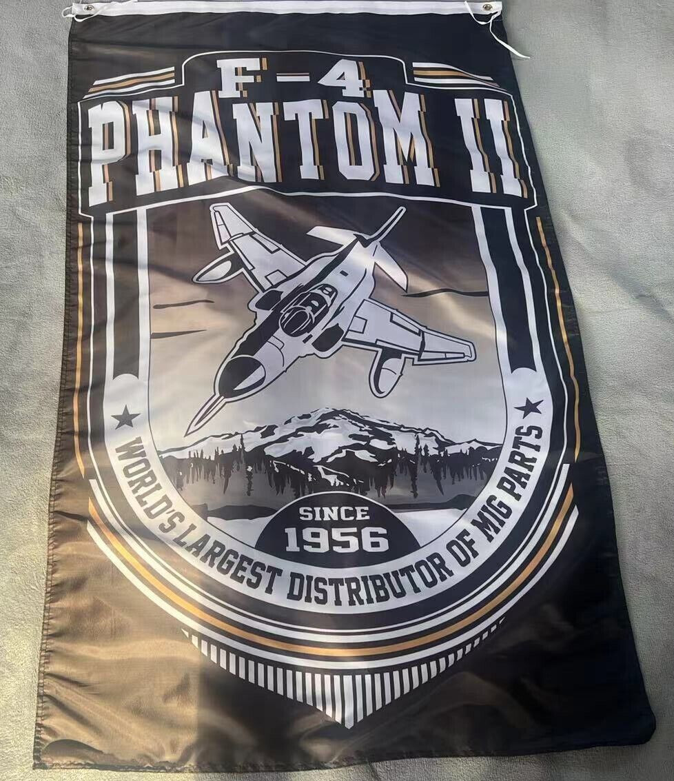 USAF U.S. Navy F-4 Phantom II 3x5 ft Single-Sided Flag Banner