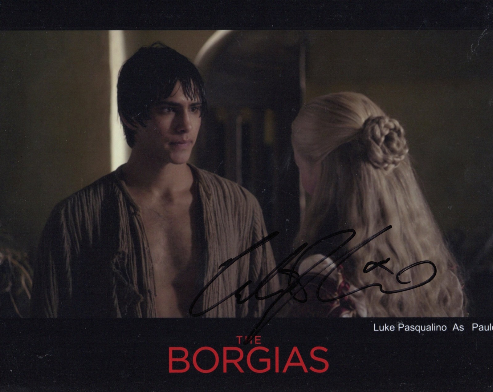LUKE PASQUALINO SIGNED PHOTO THE BORGIAS
