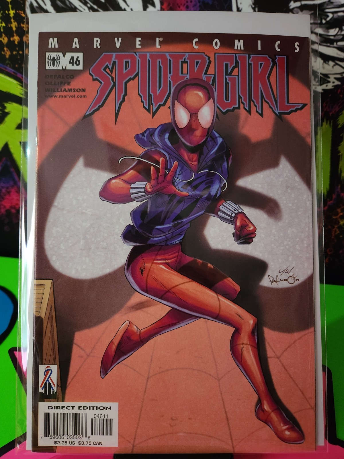 Spider-Girl, Vol. 1 #46A Direct Edition 1st app. of Scarlet Spider (Felicity Har