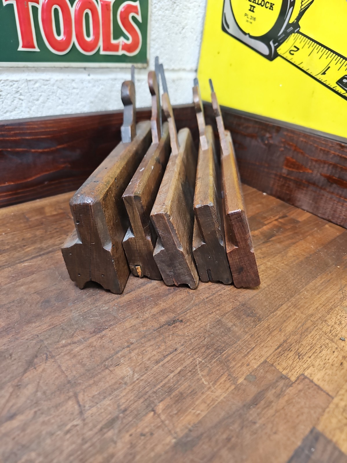 P128- 5 Antique I SCHAUER LANCASTER PA Molding Planes