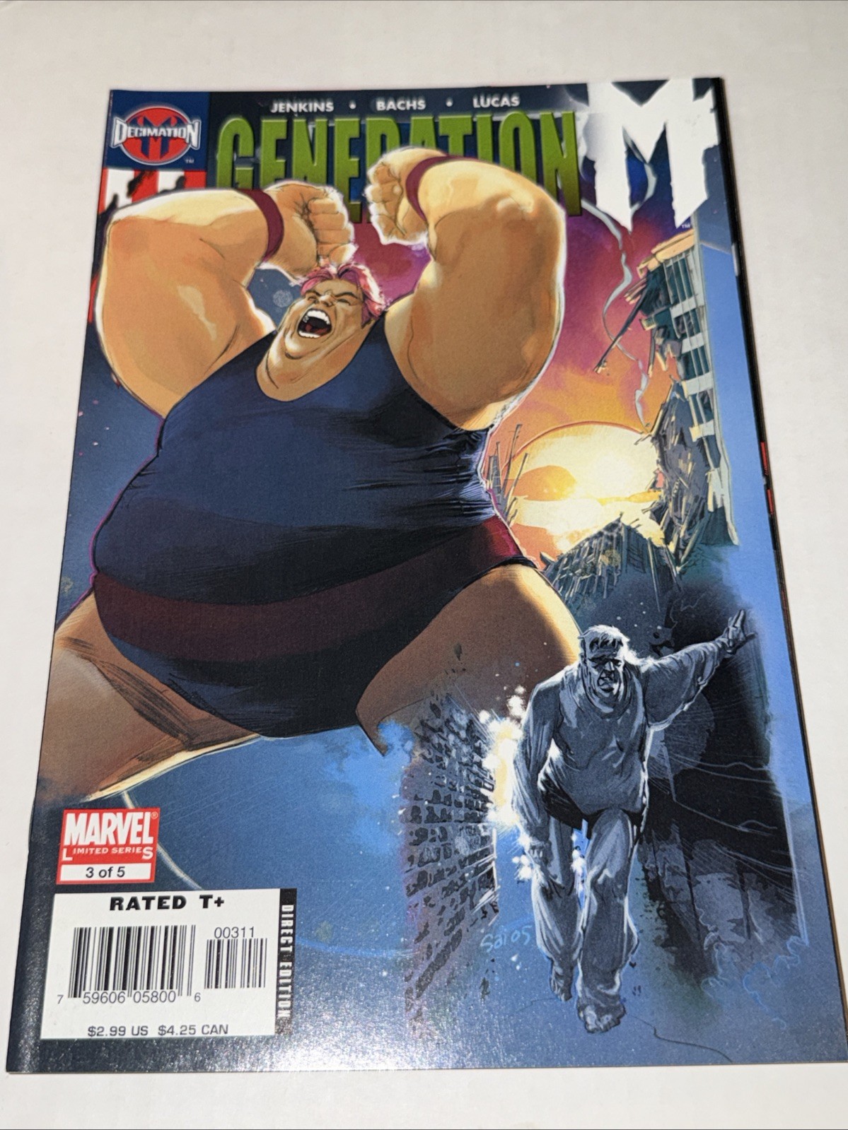 Generation M #3 NM Marvel The Blob Cover 3 Of (5) Limited Series