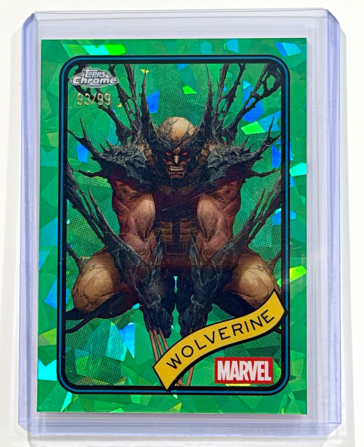 Topps 2025 Topps Chrome Marvel Wolverine Green #103 Serial #93/99