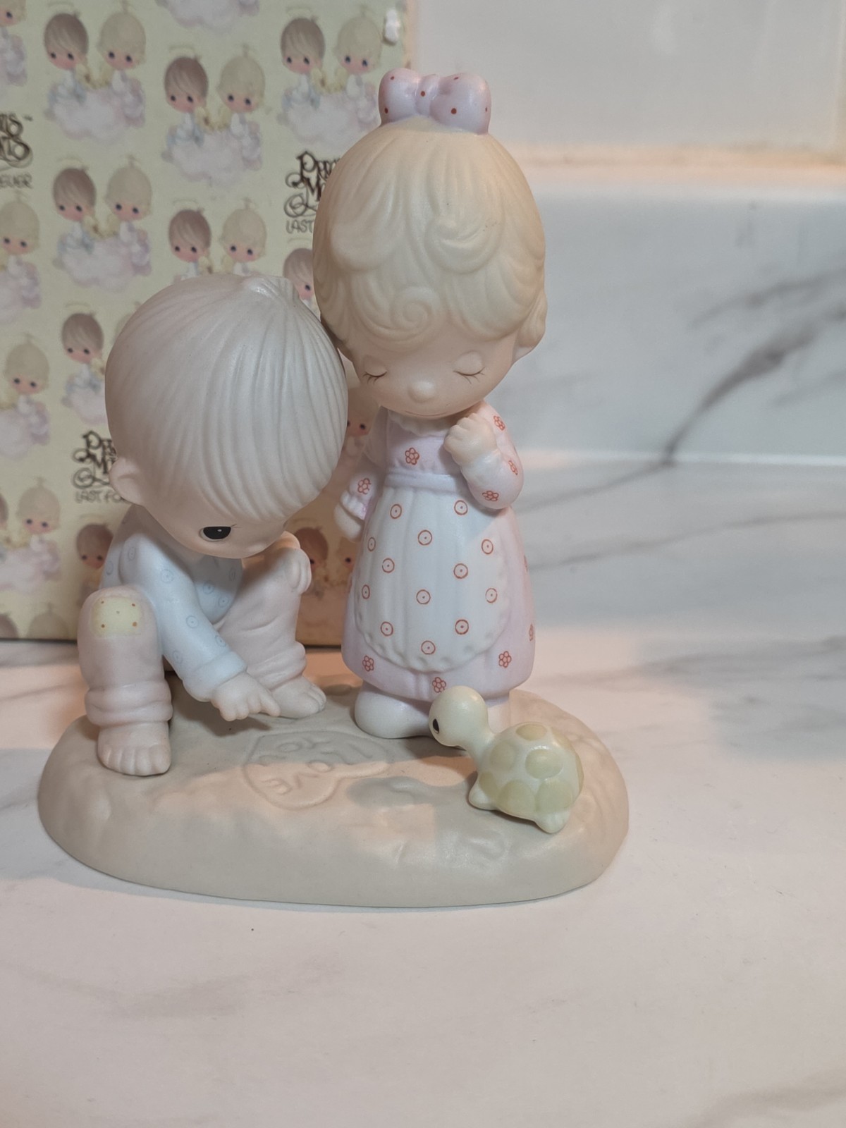 Precious Moments 'Though Art Mine' 1979 Enesco Vintage Fingurine Figurine W/ Box