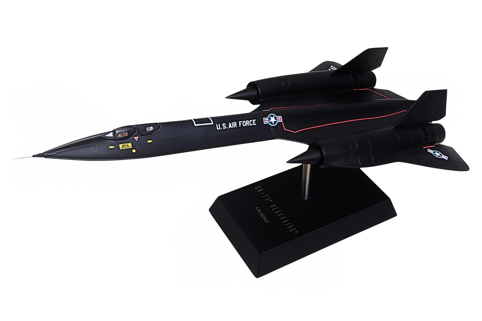 USAF Lockheed Skunk Works SR-71 Blackbird Desk Display Model 1/72 XX Airplane