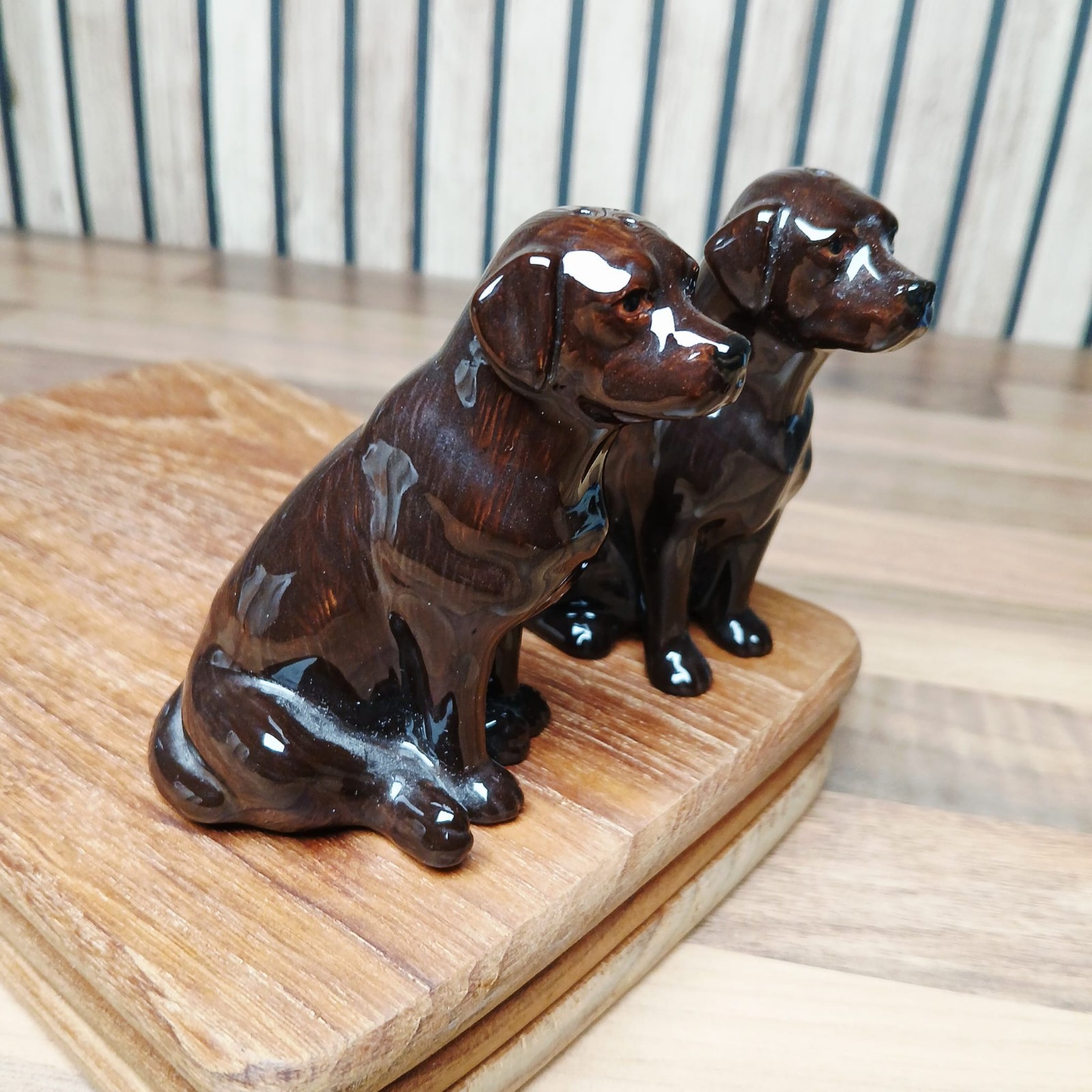Quail Ceramics Brown Labrador - Salt & Pepper