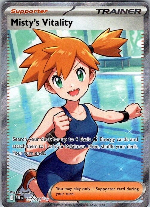 Misty's Vitality Full Art 111/08 Pitch Black English NM