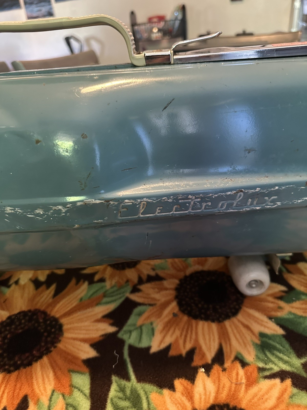 Vintage Electrolux Blue Canister  Vacuum Cleaner Model L Working attachments 