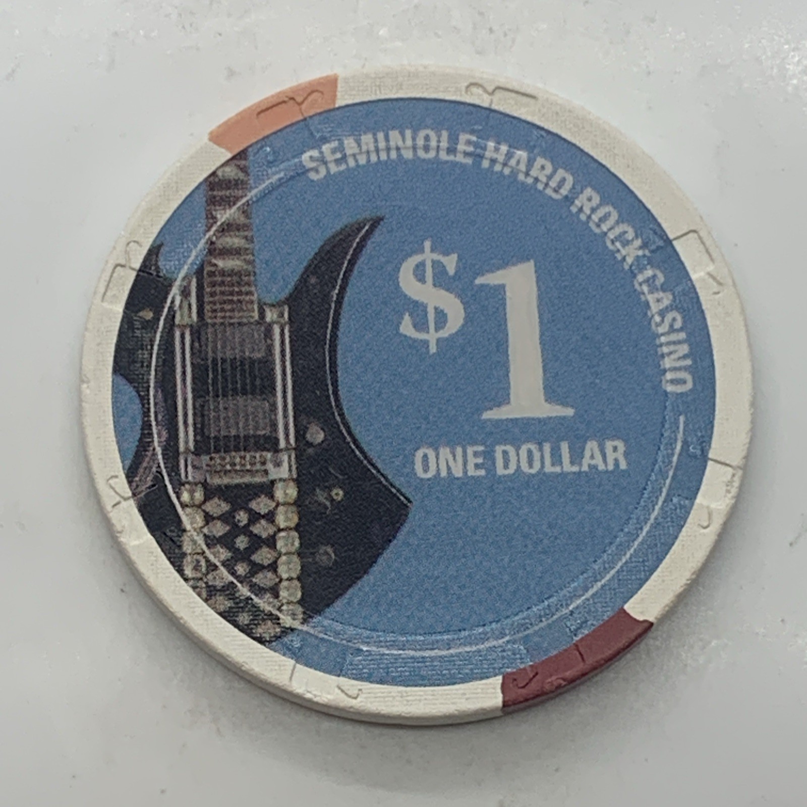 Seminole Hard Rock Casino $1 Chip Hollywood Florida FL H&C
