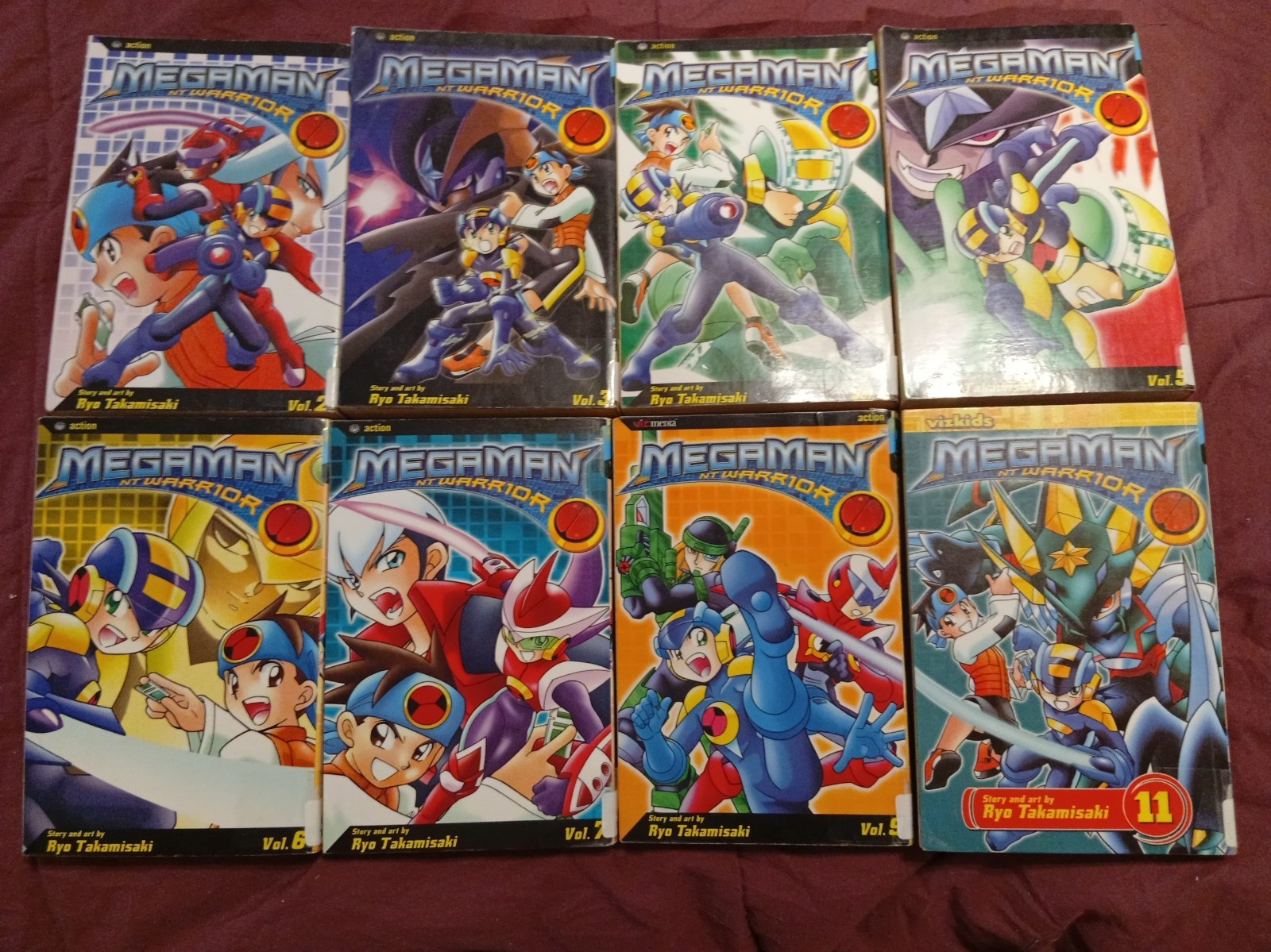 Megaman NT Warrior Manga Volumes 2, 3, 4, 5, 6, 7, 9 &11